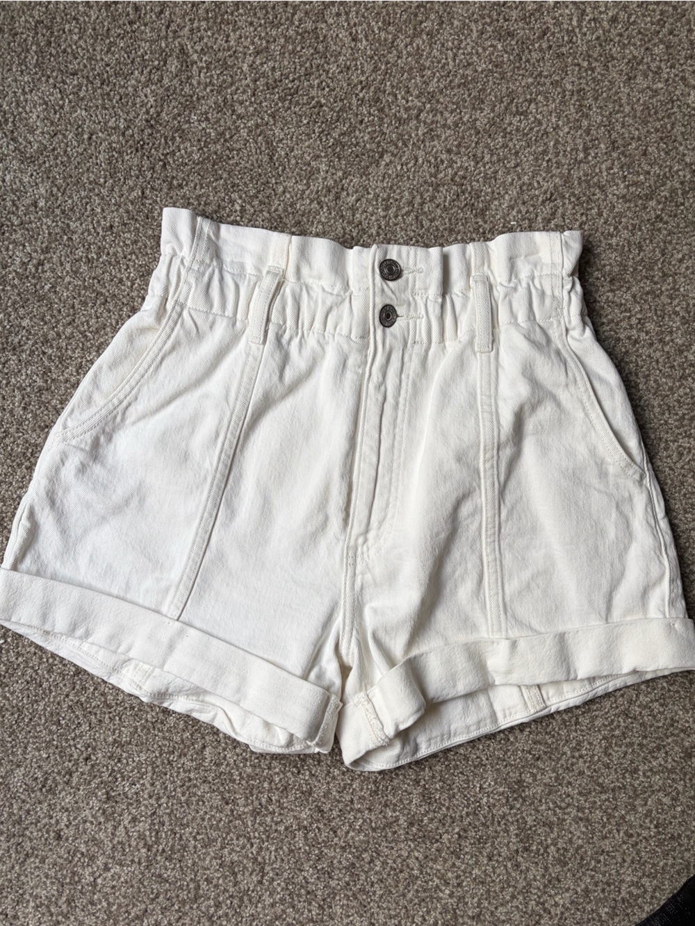 Abercrombie Paperbag Denim Shorts